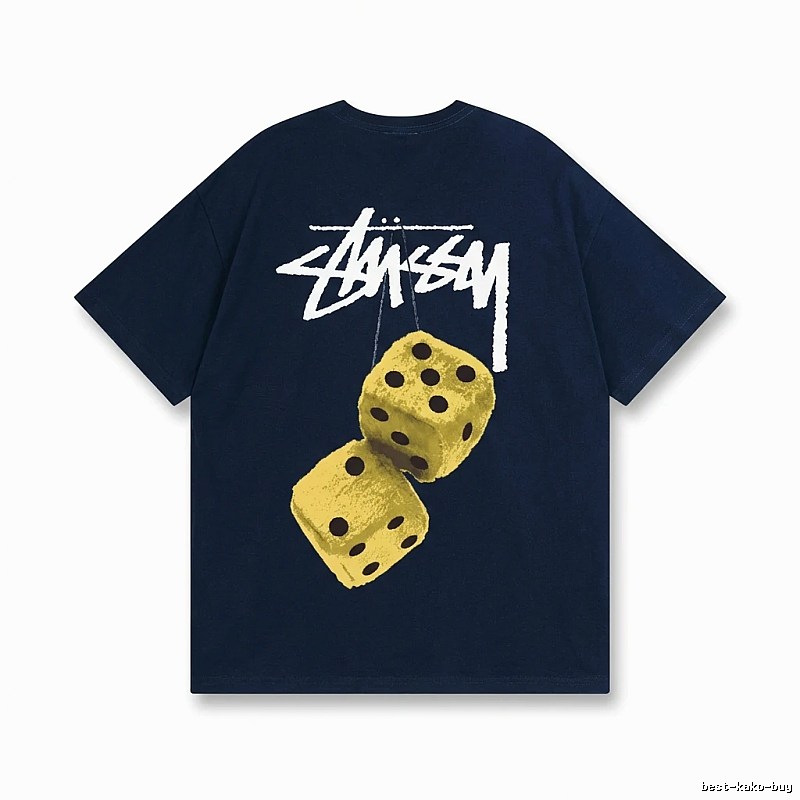 Stussy Dice Style Navy Blue T-Shirt