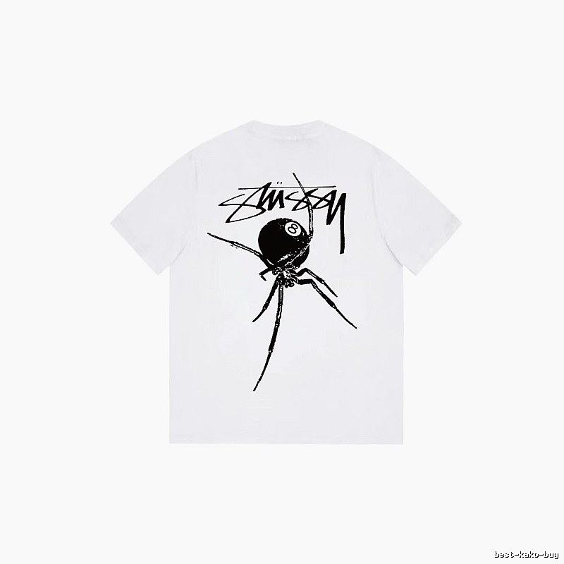 Stussy Easy Match Graphic T-shirt Black White Stussy for Everyday Use