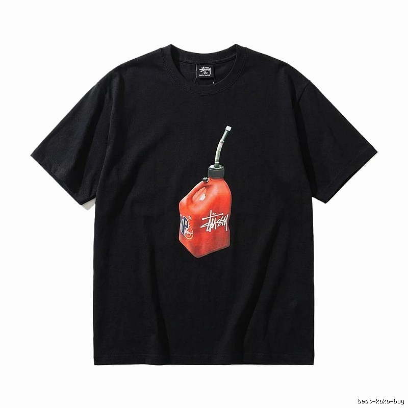 Stussy graffiti-style black T-shirt