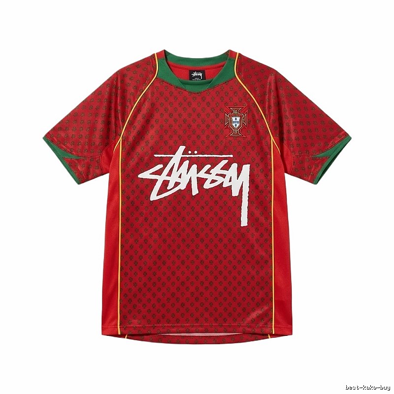 Stussy graffiti-style red short-sleeve