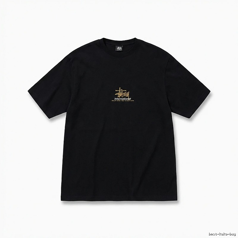 Stussy International Style Black T-shirt