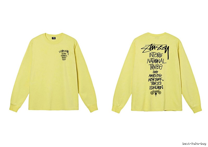 Stussy International Tribal Style Yellow Long-sleeve