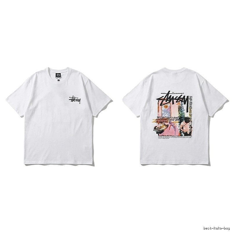 Stussy - printed casual white T - shirt