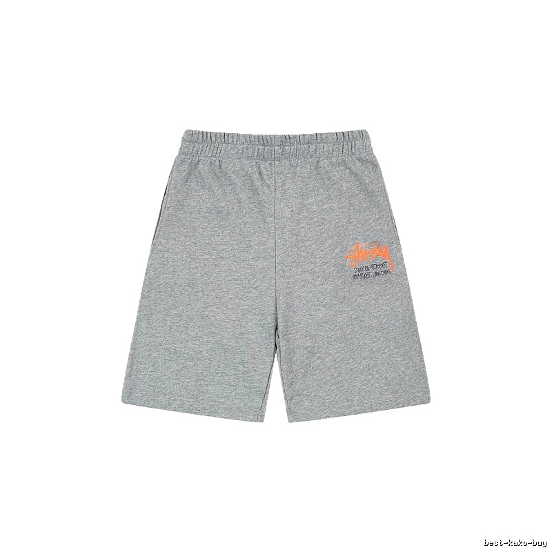 Stussy street-style grey shorts