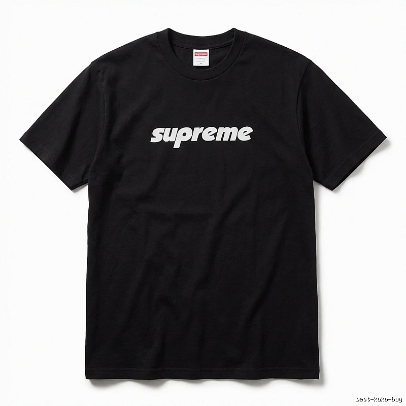 Supreme basic black T-shirt