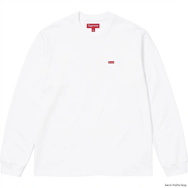 Supreme basic simple white long-sleeve