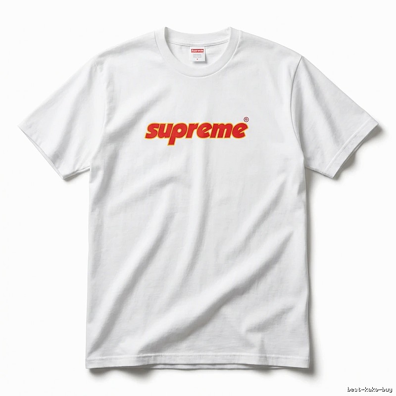 Supreme basic simple white T-shirt