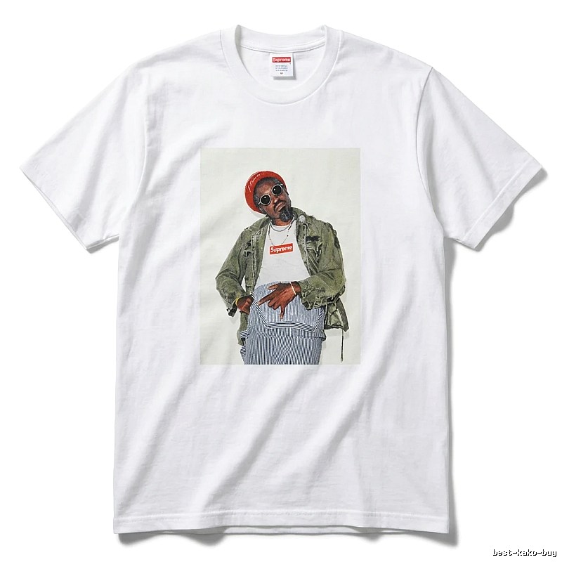Supreme character print style white T-shirt