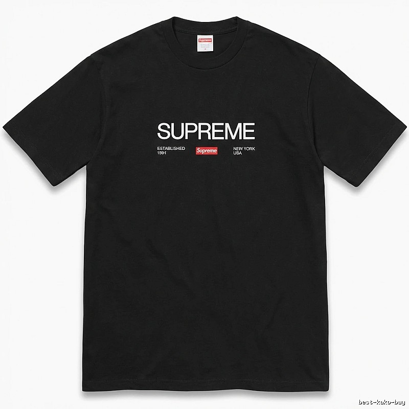 Supreme classic black T-shirt
