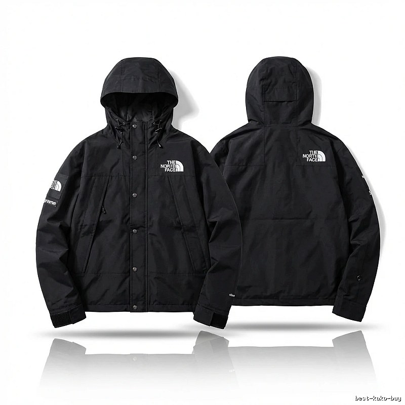 Supreme co-branded black windbreaker