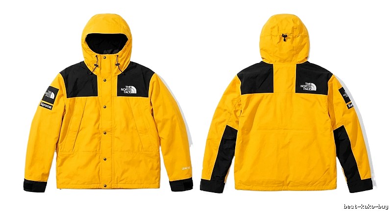 Supreme co-branded outdoor-style yellow coat