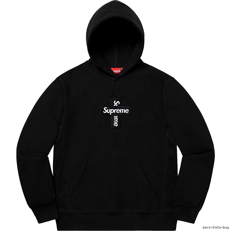 Supreme Lightweight Logo hoodie Gray Red Oversized for Trend Styling
