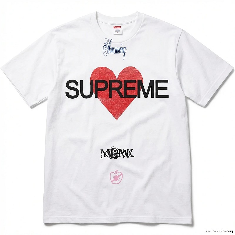 Supreme Love Trendy White T-shirt
