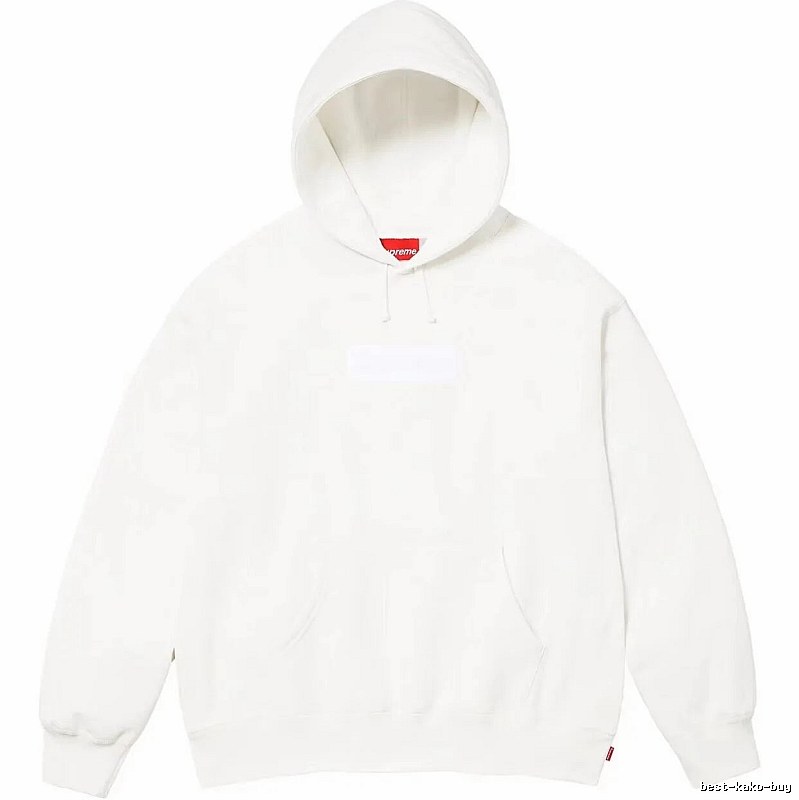 Supreme Monogram Logo hoodie Gray Red Oversized for Layered Styling