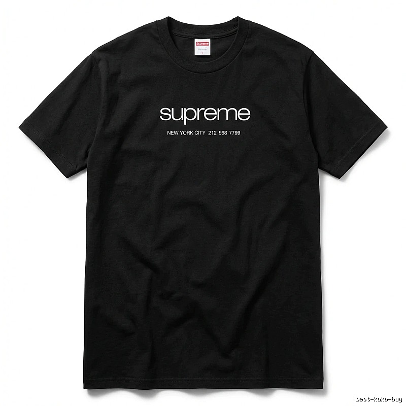 Supreme New York Style Black T-shirt