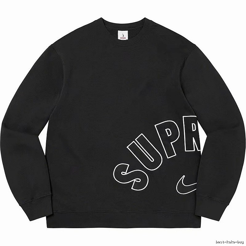 Supreme Resort Logo hoodie Gray Red Oversized with Premium Look