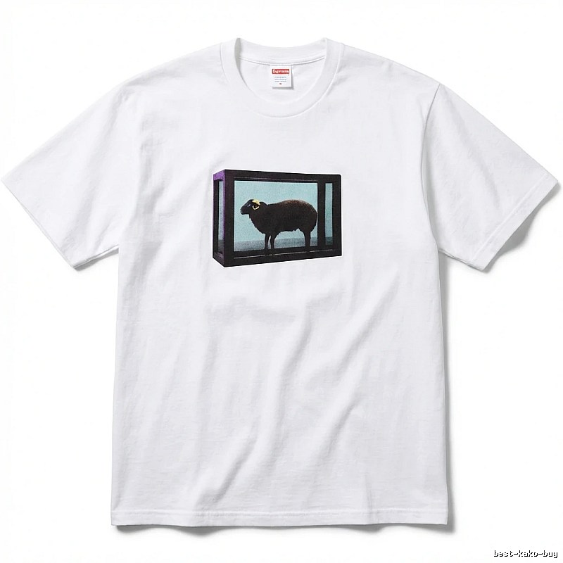 Supreme Sheep Print White T-shirt