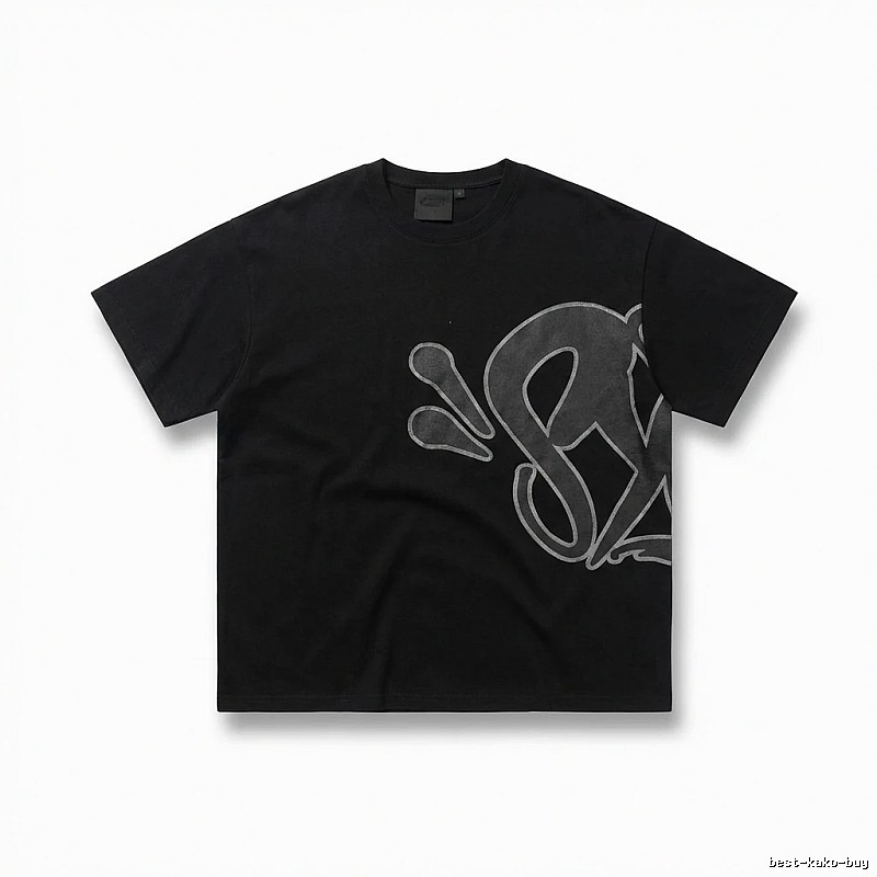SynaWorld Trendy Black T-shirt