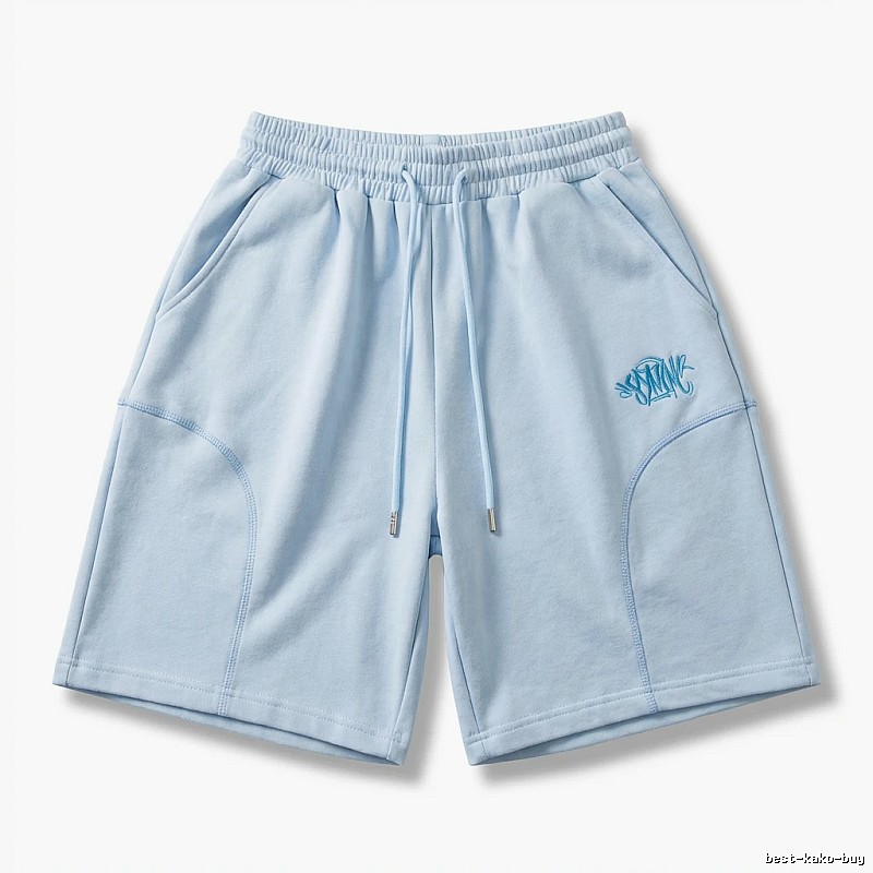 SynaWorld trendy brand light blue casual shorts