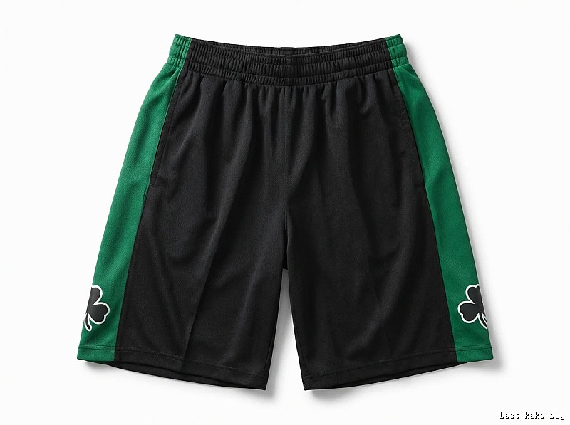 Tatum Celtics-style black and green shorts