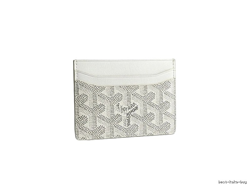 The classic white card case of GOYARD