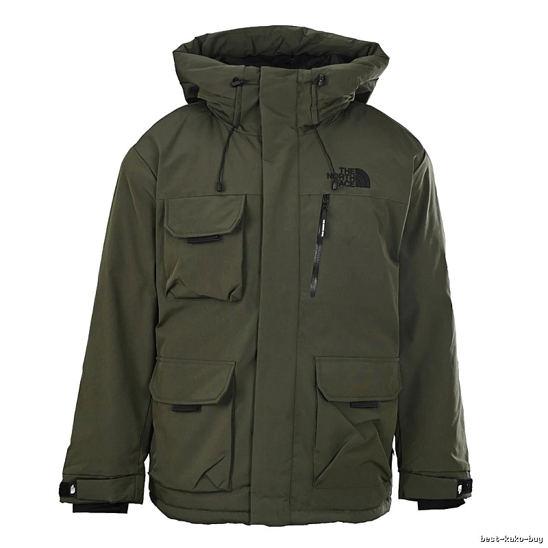 The North Face Utility Hooded Parka with oversized flap pockets and a structured outdoor silhouette - Layering