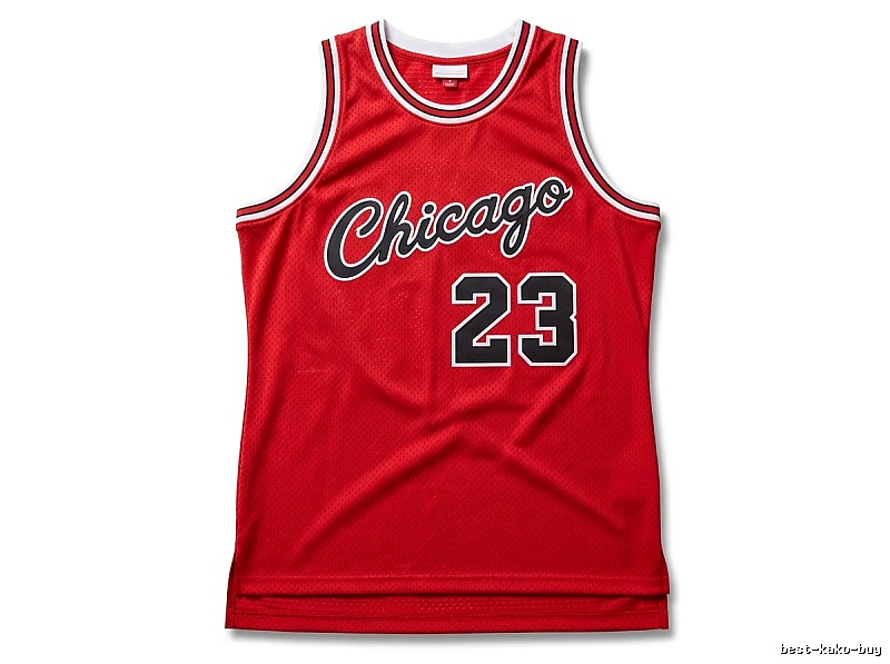 The retro red jersey of the Michael Jordan