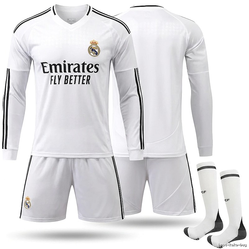 The white sporty jersey of Real Madrid.