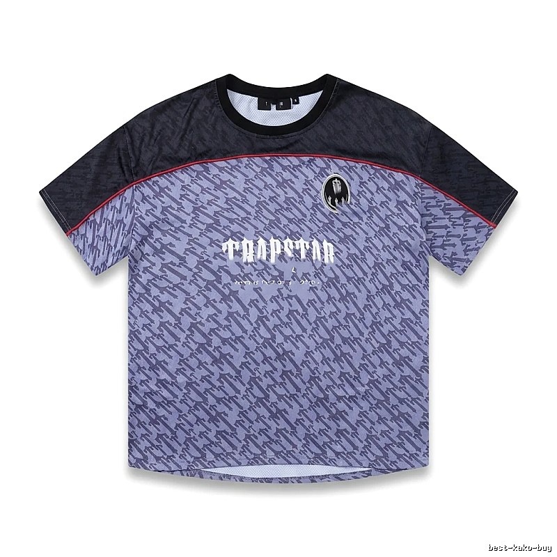Trapstar Dark Purple and Black Short-sleeve