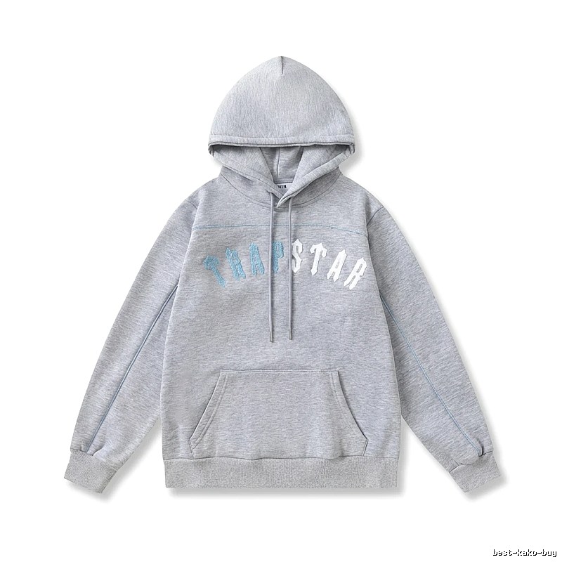 Trapstar Letter Style Grey Hoodie