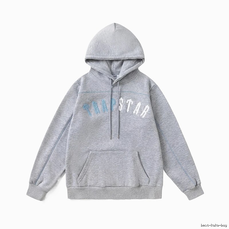 Trapstar Letter Trendy Cool Gray Sweatshirt