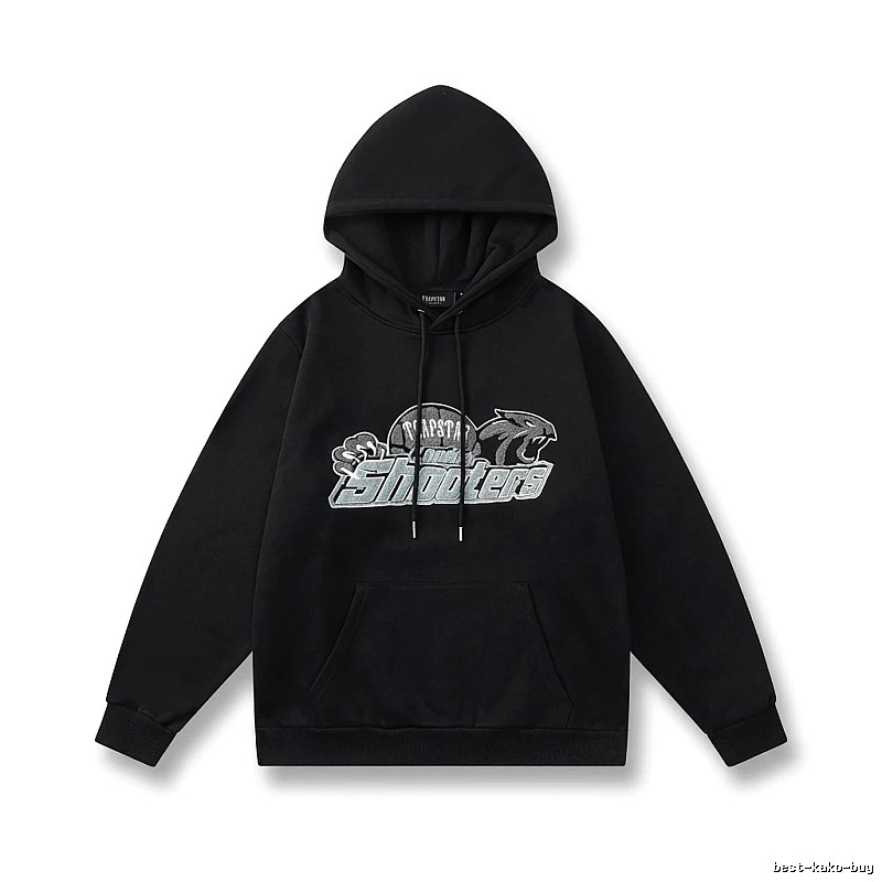 Trapstar - printed trendy and cool black hoodie