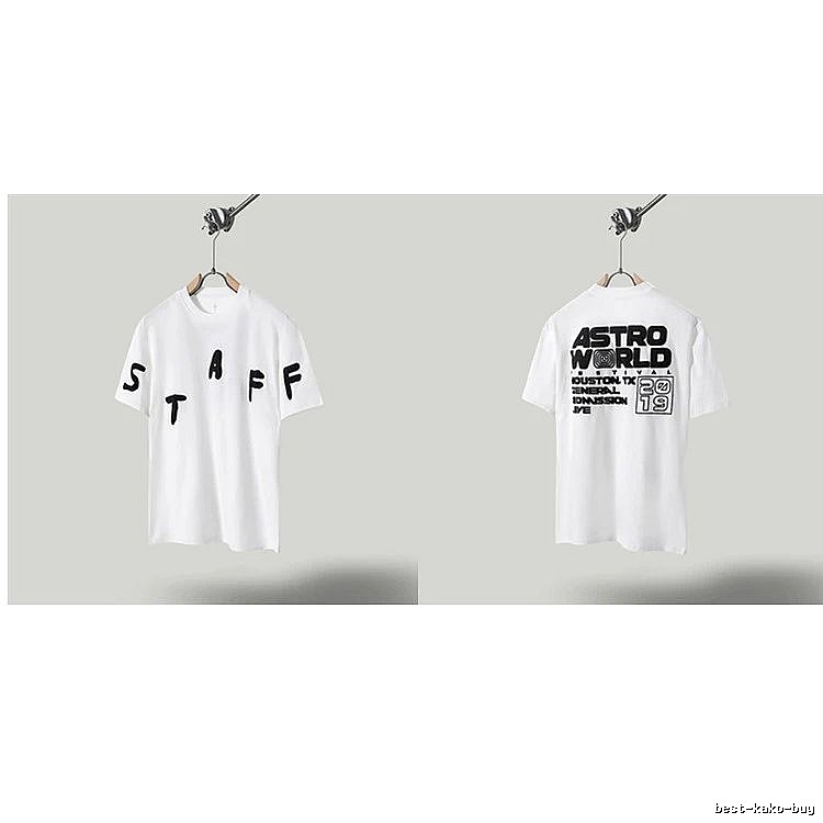 Travis Scott AstroWorld Street Style White T-Shirt