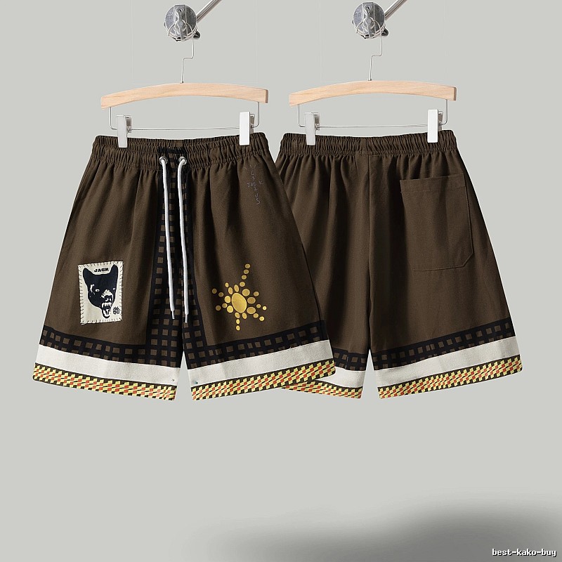 Travis Scott Cactus Jack American Retro Brown Shorts