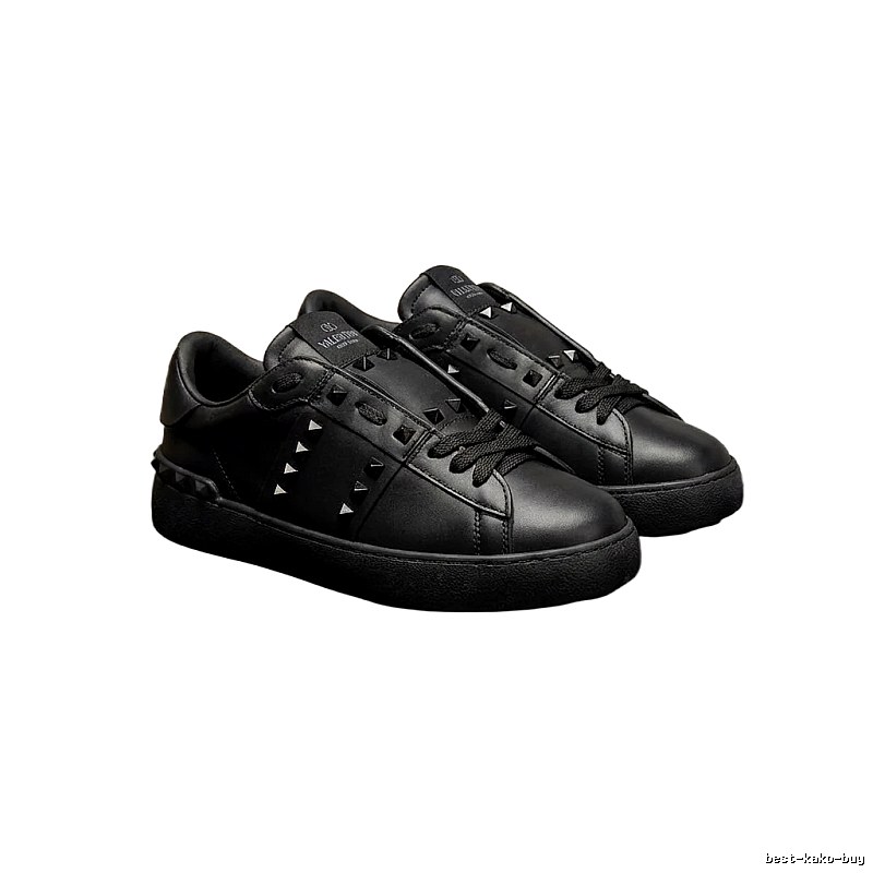 Valentino rivet trendy and cool style black shoes