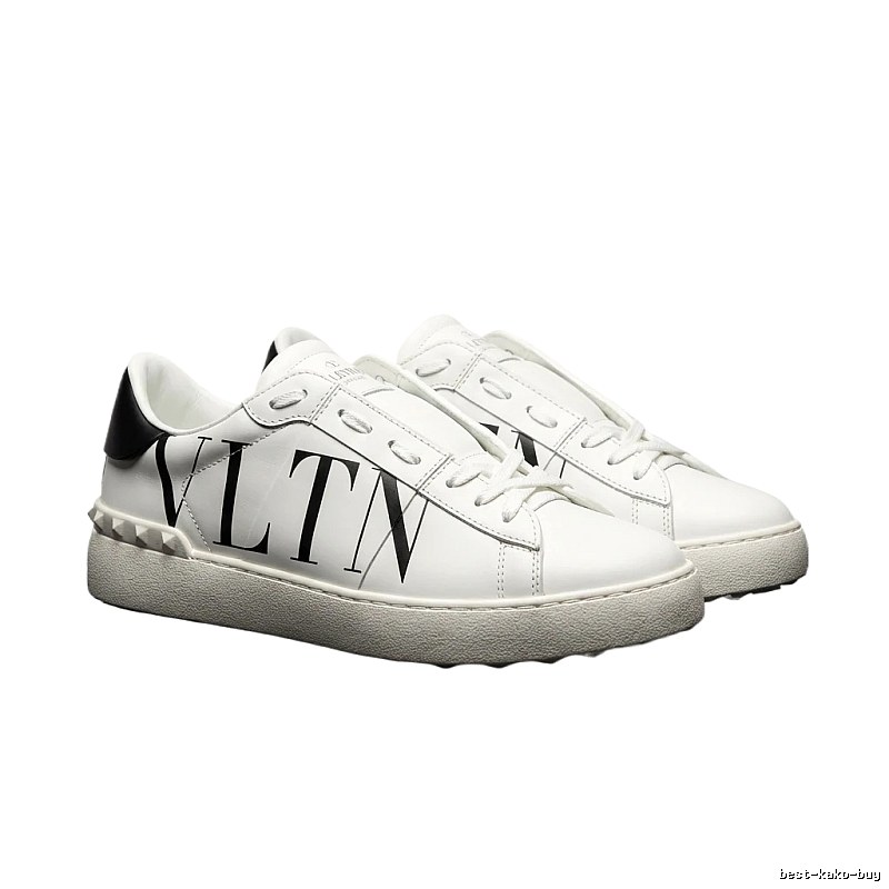 Valentino trendy brand black and white casual shoes
