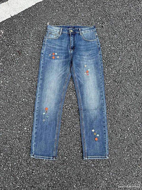 Washed Blue Embellished Jeans Lifestyle Edit