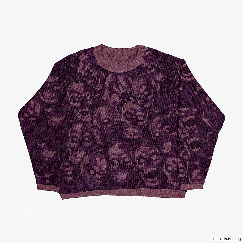 Weekend Anime graphic sweater Black Knit Top for Seasonal Looks