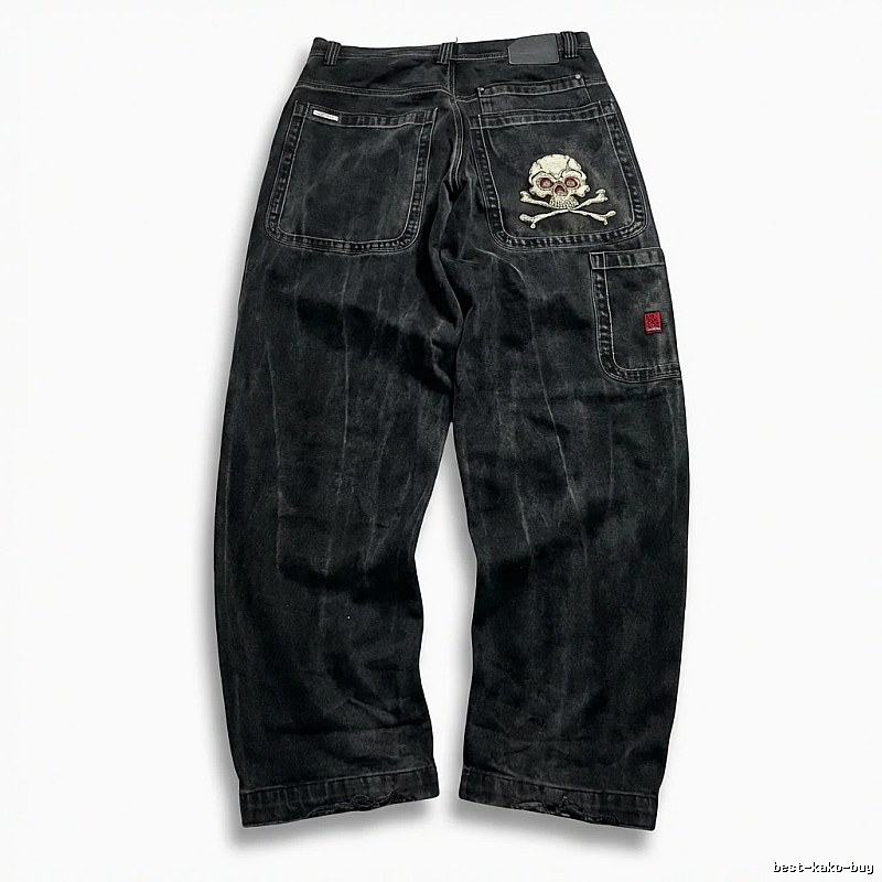 Y2K Dark Trendy Cool Denim Long Pants
