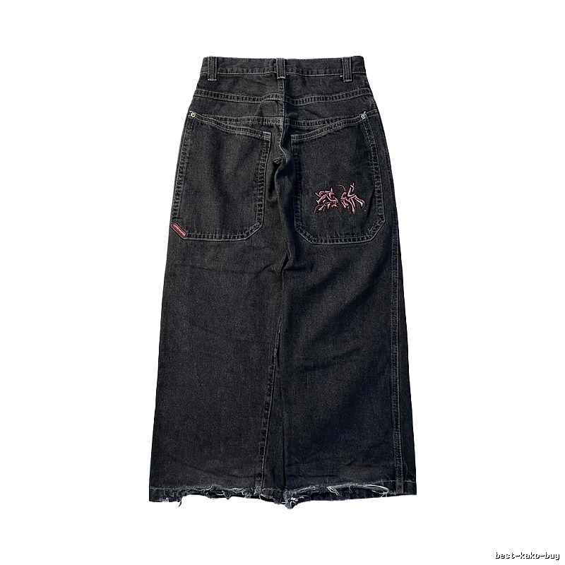 Y2K style black jeans