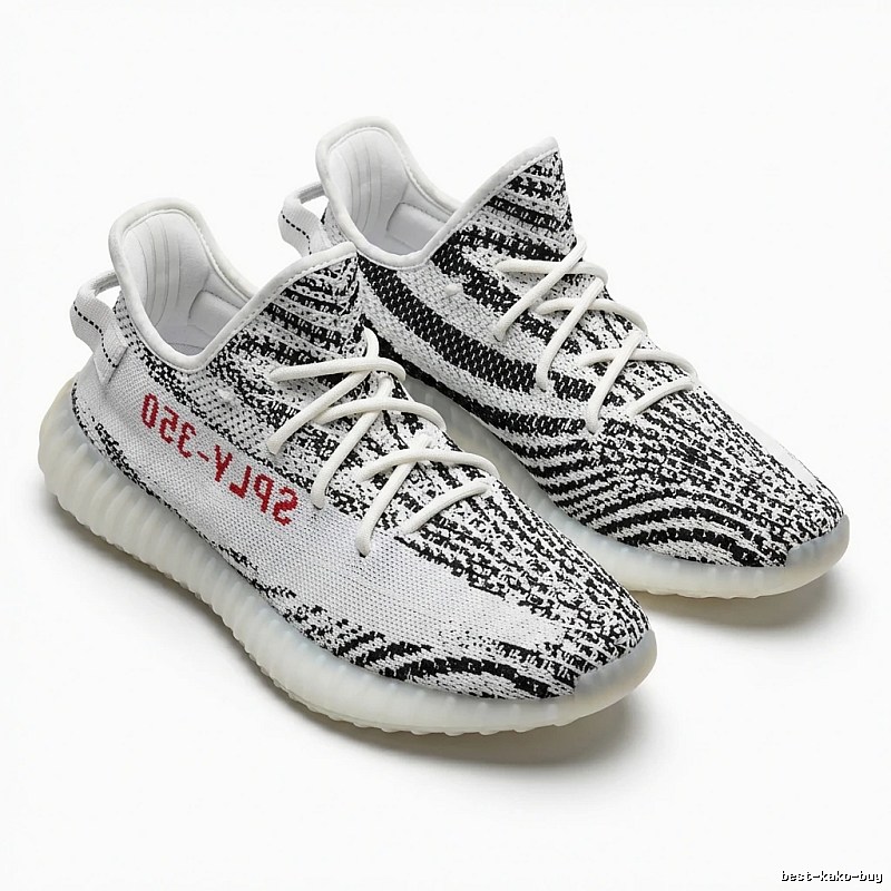 Yeezy 350 Black and White Fashion Running Shoes
